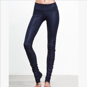 NWT Alo yoga idol leggings navy glossy XS